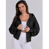 image:imageANRABESS Womens Zip Up Hoodie Cropped Sweatshirt  Soft Comfy Casual Jacket Workout amp Daily Wear Cute Y2K Clothes Fall Spring Transition OutfitsBlack