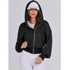 image:imageANRABESS Womens Zip Up Hoodie Cropped Sweatshirt  Soft Comfy Casual Jacket Workout amp Daily Wear Cute Y2K Clothes Fall Spring Transition OutfitsBlack