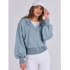 image:imageANRABESS Womens Zip Up Hoodie Cropped Sweatshirt  Soft Comfy Casual Jacket Workout amp Daily Wear Cute Y2K Clothes Fall Spring Transition OutfitsBlue