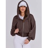 image:imageANRABESS Womens Zip Up Hoodie Cropped Sweatshirt  Soft Comfy Casual Jacket Workout amp Daily Wear Cute Y2K Clothes Fall Spring Transition OutfitsCoffee
