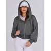image:imageANRABESS Womens Zip Up Hoodie Cropped Sweatshirt  Soft Comfy Casual Jacket Workout amp Daily Wear Cute Y2K Clothes Fall Spring Transition OutfitsDeep Grey