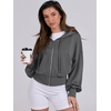image:imageANRABESS Womens Zip Up Hoodie Cropped Sweatshirt  Soft Comfy Casual Jacket Workout amp Daily Wear Cute Y2K Clothes Fall Spring Transition OutfitsDeep Grey