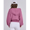 image:imageANRABESS Womens Zip Up Hoodie Cropped Sweatshirt  Soft Comfy Casual Jacket Workout amp Daily Wear Cute Y2K Clothes Fall Spring Transition OutfitsHot Pink