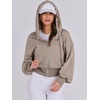 image:imageANRABESS Womens Zip Up Hoodie Cropped Sweatshirt  Soft Comfy Casual Jacket Workout amp Daily Wear Cute Y2K Clothes Fall Spring Transition OutfitsKhaki