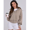 image:imageANRABESS Womens Zip Up Hoodie Cropped Sweatshirt  Soft Comfy Casual Jacket Workout amp Daily Wear Cute Y2K Clothes Fall Spring Transition OutfitsKhaki