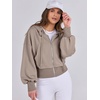 image:imageANRABESS Womens Zip Up Hoodie Cropped Sweatshirt  Soft Comfy Casual Jacket Workout amp Daily Wear Cute Y2K Clothes Fall Spring Transition OutfitsKhaki