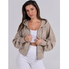 image:imageANRABESS Womens Zip Up Hoodie Cropped Sweatshirt  Soft Comfy Casual Jacket Workout amp Daily Wear Cute Y2K Clothes Fall Spring Transition OutfitsKhaki