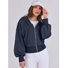 image:imageANRABESS Womens Zip Up Hoodie Cropped Sweatshirt  Soft Comfy Casual Jacket Workout amp Daily Wear Cute Y2K Clothes Fall Spring Transition OutfitsNavy Blue
