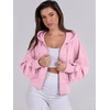 image:imageANRABESS Womens Zip Up Hoodie Cropped Sweatshirt  Soft Comfy Casual Jacket Workout amp Daily Wear Cute Y2K Clothes Fall Spring Transition OutfitsPink