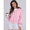 image:imageANRABESS Womens Zip Up Hoodie Cropped Sweatshirt  Soft Comfy Casual Jacket Workout amp Daily Wear Cute Y2K Clothes Fall Spring Transition OutfitsPink