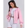 image:imageANRABESS Womens Zip Up Hoodie Cropped Sweatshirt  Soft Comfy Casual Jacket Workout amp Daily Wear Cute Y2K Clothes Fall Spring Transition OutfitsPink
