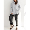 image:imageANRABESS Hoodies for Women Oversized Long Sleeve Sweatshirts  Raglan Sleeve Side Slit Pullover Tops Cozy Soft Warm Casual Y2K Teen Girls Clothes Fall Winter Fashion OutfitsLight Grey