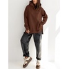 image:imageANRABESS Hoodies for Women Oversized Long Sleeve Sweatshirts  Raglan Sleeve Side Slit Pullover Tops Cozy Soft Warm Casual Y2K Teen Girls Clothes Fall Winter Fashion OutfitsCaramel