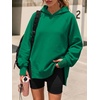 image:imageANRABESS Hoodies for Women Oversized Long Sleeve Sweatshirts  Raglan Sleeve Side Slit Pullover Tops Cozy Soft Warm Casual Y2K Teen Girls Clothes Fall Winter Fashion OutfitsGreen