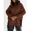 image:imageANRABESS Hoodies for Women Oversized Long Sleeve Sweatshirts  Raglan Sleeve Side Slit Pullover Tops Cozy Soft Warm Casual Y2K Teen Girls Clothes Fall Winter Fashion OutfitsCaramel