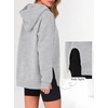 image:imageANRABESS Hoodies for Women Oversized Long Sleeve Sweatshirts  Raglan Sleeve Side Slit Pullover Tops Cozy Soft Warm Casual Y2K Teen Girls Clothes Fall Winter Fashion OutfitsLight Grey