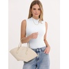 image:imageANRABESS Mock Neck Tops for Women Basic Soft Ribbed Slim Tank Tops Comfy for Yoga Lounge amp Office Versatile Summer ShirtWhite