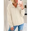 image:imageANRABESS Sweatshirt for Womens Waffle Knit Henley Pullover  Lightweight Soft Thermal Regular Fit Long Sleeve Half Button Topsfor Casual Daily amp Preppy Spring amp Fall WeatherBeige