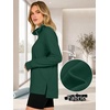 image:imageANRABESS Womens Half Zip Sweatshirts Loose Fleece Pullover  Comfy Soft Warm Collared Tops Long Sleeve Quarter Zip Side Slit  Going Out Casual Work Winter Fall Fashion OutfitsDeep Green