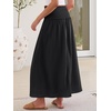image:imageANRABESS Maxi Skirt for Women Floral High Waisted Elastic Flowy 2026 Summer Boho Long Skirts Beach Cover Up Vacation SundressBlack