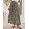 image:imageANRABESS Maxi Skirt for Women Floral High Waisted Elastic Flowy 2026 Summer Boho Long Skirts Beach Cover Up Vacation SundressBlack Floral