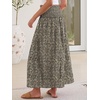 image:imageANRABESS Maxi Skirt for Women Floral High Waisted Elastic Flowy 2026 Summer Boho Long Skirts Beach Cover Up Vacation SundressBlack Floral