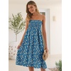 image:imageANRABESS Maxi Skirt for Women Floral High Waisted Elastic Flowy 2026 Summer Boho Long Skirts Beach Cover Up Vacation SundressBlue Yellow Floral