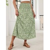image:imageANRABESS Maxi Skirt for Women Floral High Waisted Elastic Flowy 2026 Summer Boho Long Skirts Beach Cover Up Vacation SundressGreen Floral