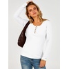 image:imageANRABESS Women Henley Button Thermal Tops Long Sleeve Shirt  Warm Fleece Undershirts Soft Comfy Cozy Cute Basic Tees Fall Winter Casual Daily Layer OutfitsWhite