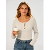 image:imageANRABESS Women Henley Button Thermal Tops Long Sleeve Shirt  Warm Fleece Undershirts Soft Comfy Cozy Cute Basic Tees Fall Winter Casual Daily Layer OutfitsBeige
