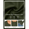 image:imageANRABESS Women Henley Button Thermal Tops Long Sleeve Shirt  Warm Fleece Undershirts Soft Comfy Cozy Cute Basic Tees Fall Winter Casual Daily Layer OutfitsArmy Green