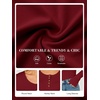 image:imageANRABESS Women Henley Button Thermal Tops Long Sleeve Shirt  Warm Fleece Undershirts Soft Comfy Cozy Cute Basic Tees Fall Winter Casual Daily Layer OutfitsRed