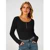 image:imageANRABESS Women Henley Button Thermal Tops Long Sleeve Shirt  Warm Fleece Undershirts Soft Comfy Cozy Cute Basic Tees Fall Winter Casual Daily Layer OutfitsBlack