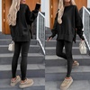 image:imageANRABESS Women Oversized Sweatshirts Thumbhole Long Sleeve Hoodies Shirts 2026 Fall Side Slit Pullover Top Teen Y2k OutfitsBlack