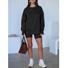 image:imageANRABESS Women Oversized Sweatshirts Thumbhole Long Sleeve Hoodies Shirts 2026 Fall Side Slit Pullover Top Teen Y2k OutfitsBlack