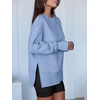 image:imageANRABESS Women Oversized Sweatshirts Thumbhole Long Sleeve Hoodies Shirts 2026 Fall Side Slit Pullover Top Teen Y2k OutfitsBlue