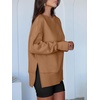 image:imageANRABESS Women Oversized Sweatshirts Thumbhole Long Sleeve Hoodies Shirts 2026 Fall Side Slit Pullover Top Teen Y2k OutfitsCaramel