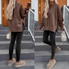 image:imageANRABESS Women Oversized Sweatshirts Thumbhole Long Sleeve Hoodies Shirts 2026 Fall Side Slit Pullover Top Teen Y2k OutfitsDeep Brown