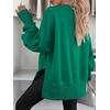 image:imageANRABESS Women Oversized Sweatshirts Thumbhole Long Sleeve Hoodies Shirts 2026 Fall Side Slit Pullover Top Teen Y2k OutfitsGreen