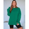 image:imageANRABESS Women Oversized Sweatshirts Thumbhole Long Sleeve Hoodies Shirts 2026 Fall Side Slit Pullover Top Teen Y2k OutfitsGreen