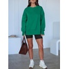 image:imageANRABESS Women Oversized Sweatshirts Thumbhole Long Sleeve Hoodies Shirts 2026 Fall Side Slit Pullover Top Teen Y2k OutfitsGreen