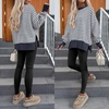 image:imageANRABESS Women Oversized Sweatshirts Thumbhole Long Sleeve Hoodies Shirts 2026 Fall Side Slit Pullover Top Teen Y2k OutfitsGrey Blue Striped