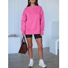 image:imageANRABESS Women Oversized Sweatshirts Thumbhole Long Sleeve Hoodies Shirts 2026 Fall Side Slit Pullover Top Teen Y2k OutfitsHot Pink