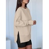 image:imageANRABESS Women Oversized Sweatshirts Thumbhole Long Sleeve Hoodies Shirts 2026 Fall Side Slit Pullover Top Teen Y2k OutfitsParchment