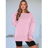 image:imageANRABESS Women Oversized Sweatshirts Thumbhole Long Sleeve Hoodies Shirts 2026 Fall Side Slit Pullover Top Teen Y2k OutfitsPink