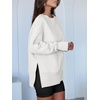 image:imageANRABESS Women Oversized Sweatshirts Thumbhole Long Sleeve Hoodies Shirts 2026 Fall Side Slit Pullover Top Teen Y2k OutfitsWhite