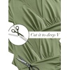 image:imageANRABESS Women Summer Deep V Neck Short Sleeve Dresses Slit Elegant Wedding Guest Formal Cocktail Evening Maxi Long DressKhaki