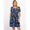 image:imageANRABESS Women Summer Square Neck Puff Short Sleeve Mini Dress 2026 Casual Flowy Sundress Beach Vacation Clothes with PocketsDark Navy Floral