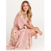 image:imageANRABESS Womens Boho Floral Wedding Guest Maxi Dress  Flowy ALine Chiffon with Slit Elegant V Neck Wrap Elastic Waist Casual 12 Sleeve Spring Summer Outfits Tea PartyFloral Pink