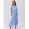 image:imageANRABESS Womens Boho Floral Wedding Guest Maxi Dress  Flowy ALine Chiffon with Slit Elegant V Neck Wrap Elastic Waist Casual 12 Sleeve Spring Summer Outfits Tea PartyWhite Flor Print